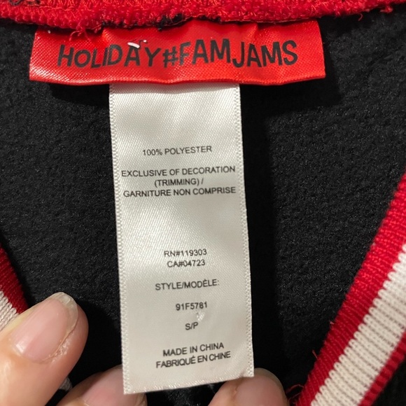 HOLIDAY #FAMJAM- size small fleece onesie - Picture 3 of 3